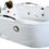 Double Jacuzzi Bathtub for Couples with Full Massage Features