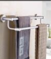2-Steps Wall Mounted Towel Rail – Short Stainless Steel Bathroom Hanger