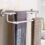 2-Steps Wall Mounted Towel Rail – Short Stainless Steel Bathroom Hanger