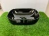 Ceramic Gold Strip Black Wash Basin for Bathroom Counter To
