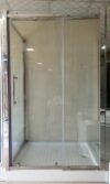 1000 x 1200mm Full Plain Glass Shower Cubicle – Frameless Bathroom Enclosure