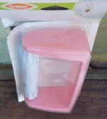 Durable Plastic Toilet Roll Holder – Wall Mounted Tissue Dispenser
