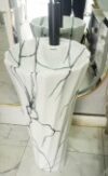 Ceramic Freestanding Basin for Bathroom and Living Room Use