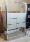 90cm x 120cm 3-Sided Tempered Glass Shower Cubicle – Corner Bathroom Enclosure with Sliding Door