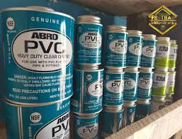 Abro PVC Clear Cement Gum for Plastic Pipe & Fittings – All Sizes